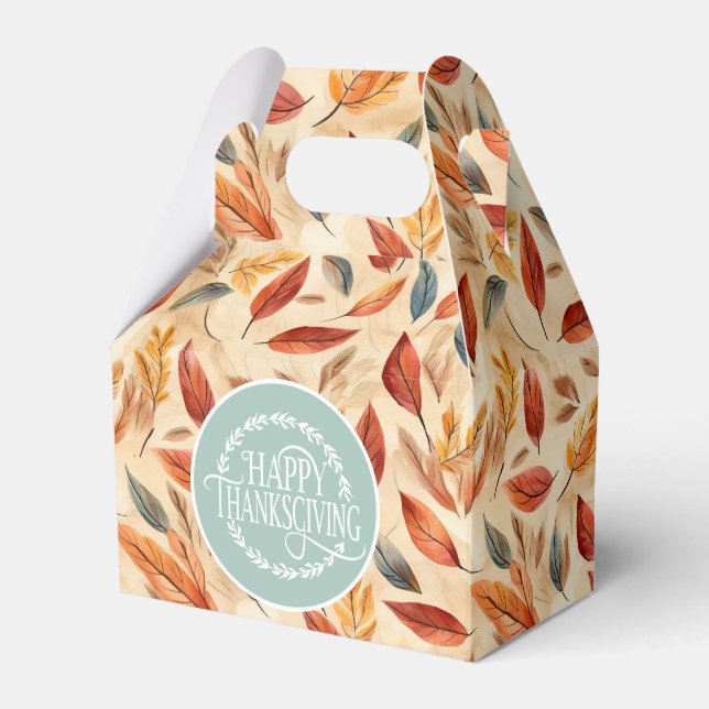 Autumn Leaves Favor Gift Box Presentaskar (Framsidan Sidan)