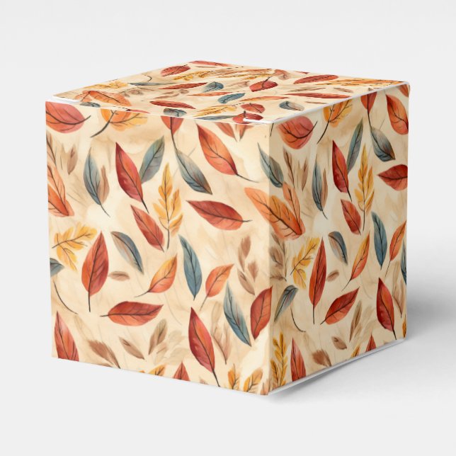 Autumn Leaves Favor Gift Box Presentaskar (Framsidan Sidan)