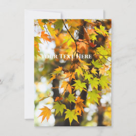 Autumn Leaves [Flat Card] Meddelande