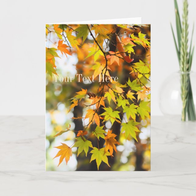 Autumn Leaves [Greeting Card] Kort (Framsida)