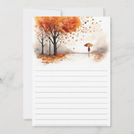 Autumn Leaves Hardcover Notebook | Fall Forest Jou Inbjudningar