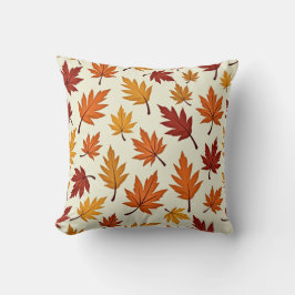 Autumn Leaves Pattern – Cozy Fall Foliage Design Kudde