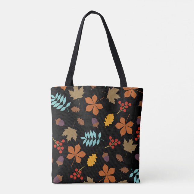 Autumn Leaves Pattern Tygkasse (Baksida)