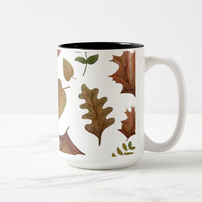 Autumn leaves Två-Tonad mugg (Höger)