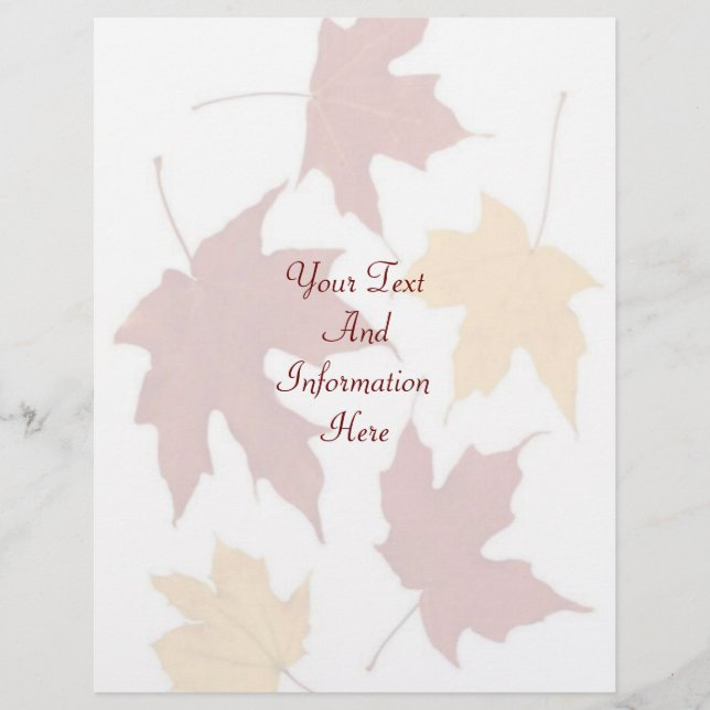 Autumn Letterhead (Framsida)