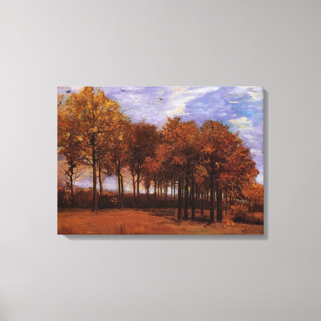 Autumn Ligcape, Vincent van Gogh Canvastryck (Framsida)