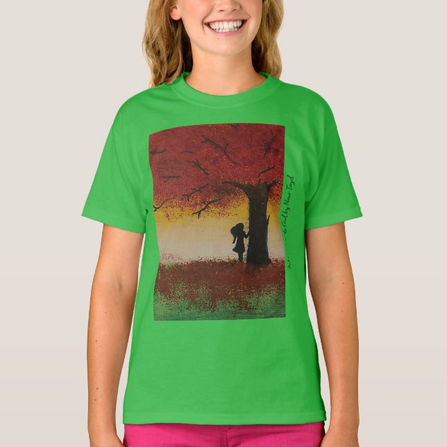 Autumn Lonely Girl - Artist - Nour Tayel T Shirt (Framsida)