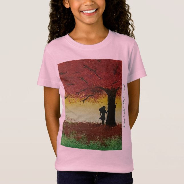 Autumn Lonely Girl - Artist - Nour Tayel T Shirt (Framsida)