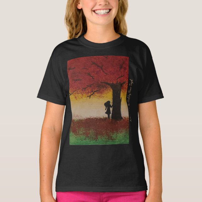 Autumn Lonely Girl - Artist - Nour Tayel T Shirt (Framsida)