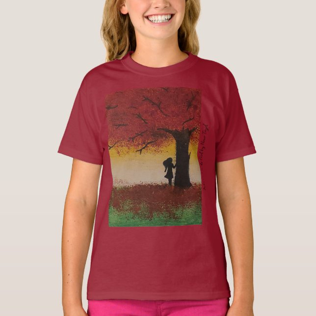 Autumn Lonely Girl - Artist - Nour Tayel T Shirt (Framsida)