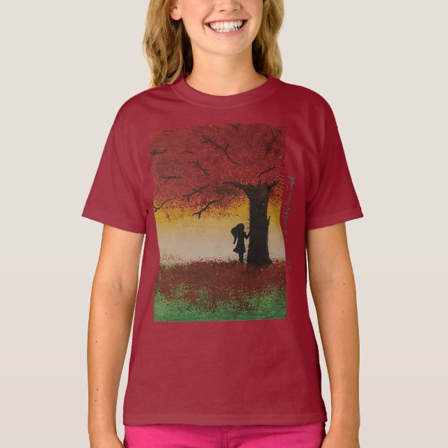 Autumn Lonely Girl - Artist - Nour Tayel T Shirt (Framsida)