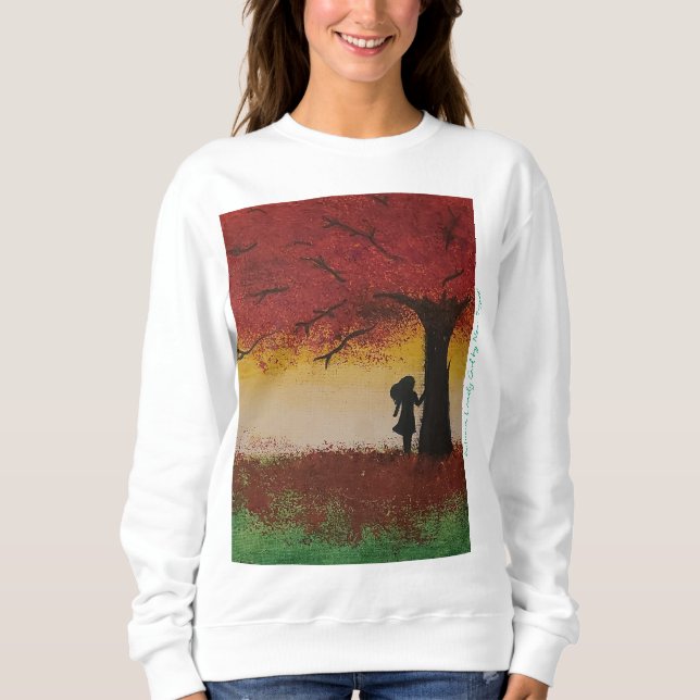 Autumn Lonely Girl T-Shirt (Framsida)