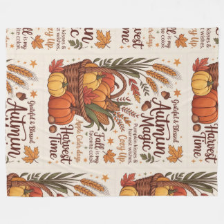 Autumn magic harvest time stylish Blanket New Home Fleecefilt