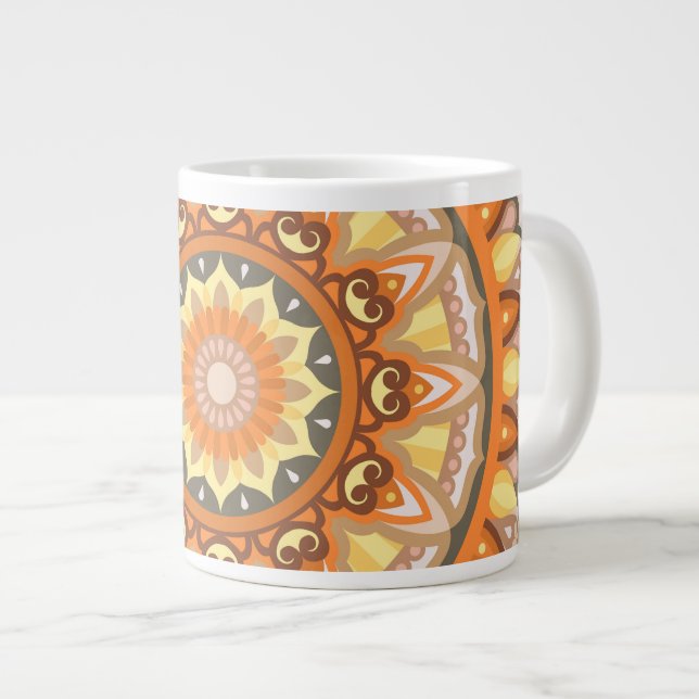 Autumn Mandala Jumbo Mugg (Framsida höger)