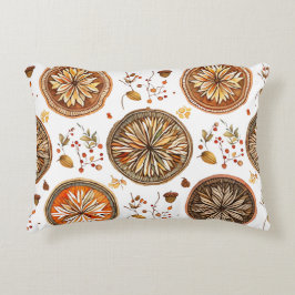 Autumn Mandala Mönster Prydnadskudde