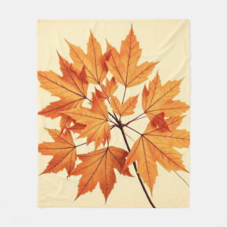 Autumn Maple Leaf Print: Fall Foliage Fleecefilt