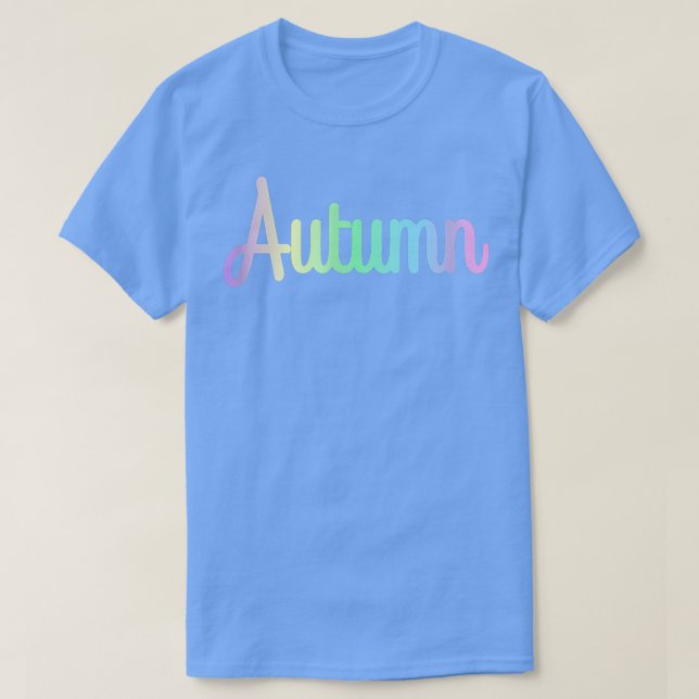 AUTUMN Minimalist Rainbow Plain tet Funny Novelty  T Shirt (Design framsida)