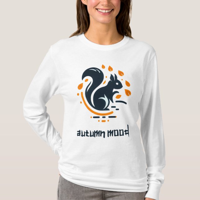 Autumn Mood: Yellow Leaf T-shirt #6 (Framsida)