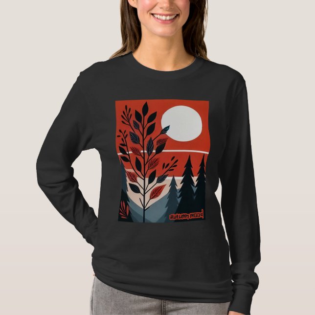 Autumn Mood: Yellow Leaf T-shirt #8 (Framsida)