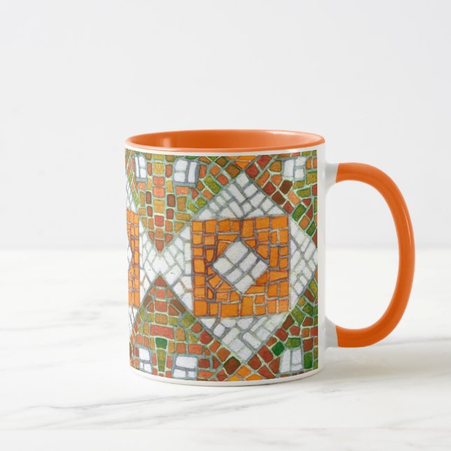 AUTUMN MOSAIC Orange Combo Mugg (Höger)