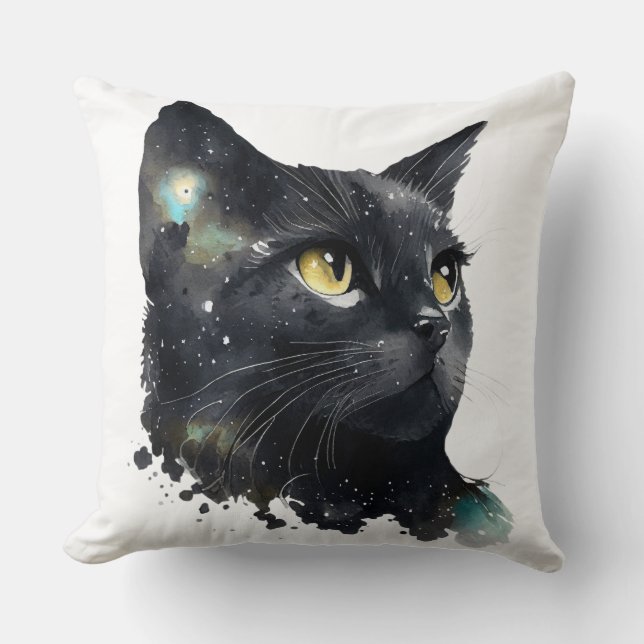 Autumn Mountain Landscape Throw Pillow Kudde (Framsida)