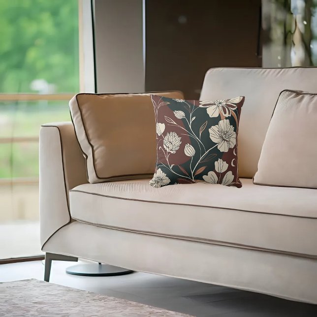 Autumn Noir Bloom Kudde (Skapare uppladdad)