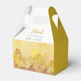 Autumn Oak Löv Bröllop Presentaskar