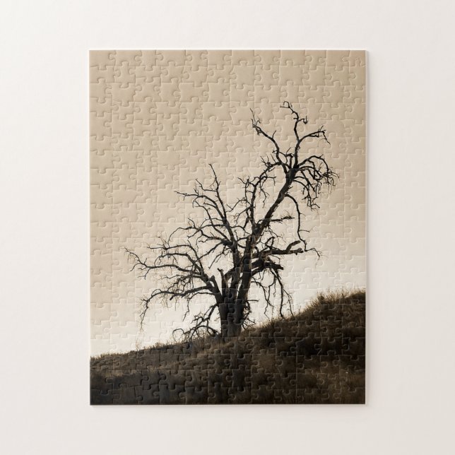 Autumn Oak Träd Pussel (Vertikal)