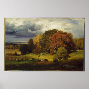 Autumn Oaks George Inness Skriv ut Poster