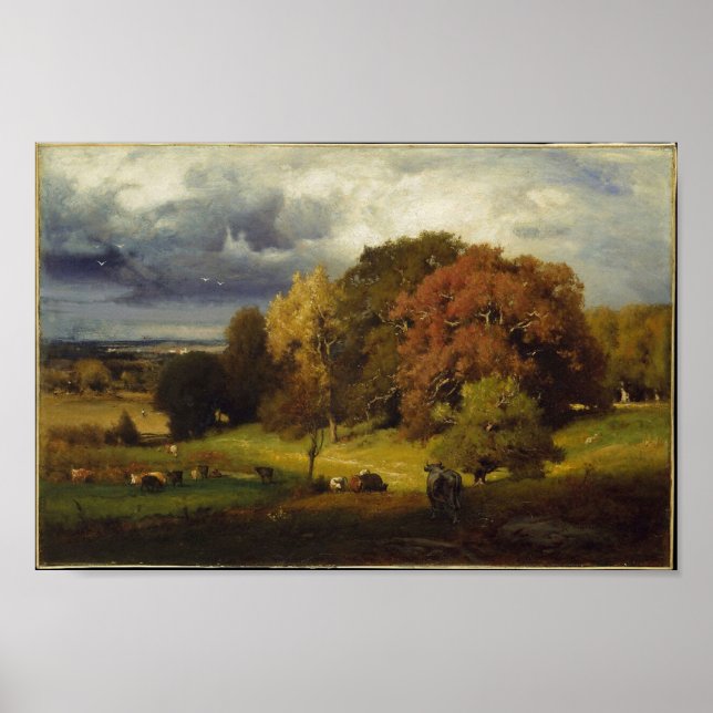 Autumn Oaks George Inness Skriv ut Poster (Framsidan)