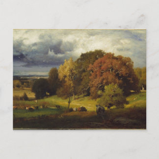 Autumn Oaks George Inness Skriv ut Vykort