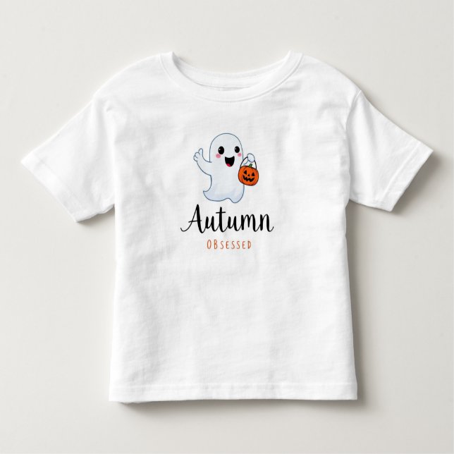 Autumn Obssed Ghoarly Småbarn Bra Jersey Tee (Framsida)