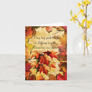 Autumn Önskemål Note Card Kort