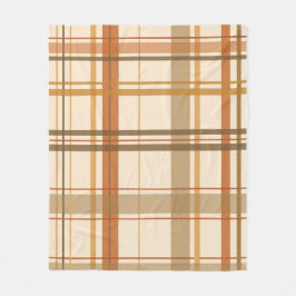 Autumn Plaid Fleece Blanket 