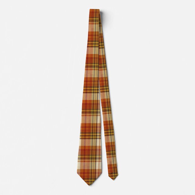 Autumn Plaid  Warm Orange & Rust  Slips (Framsida)