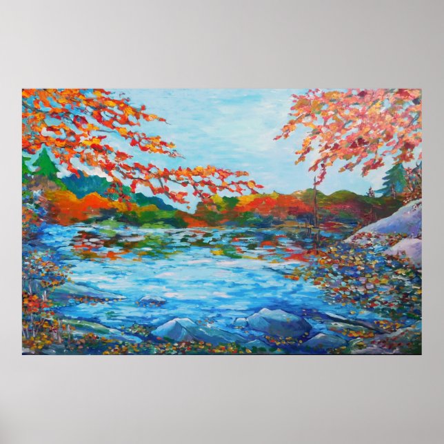 Autumn Pond Poster (Framsidan)