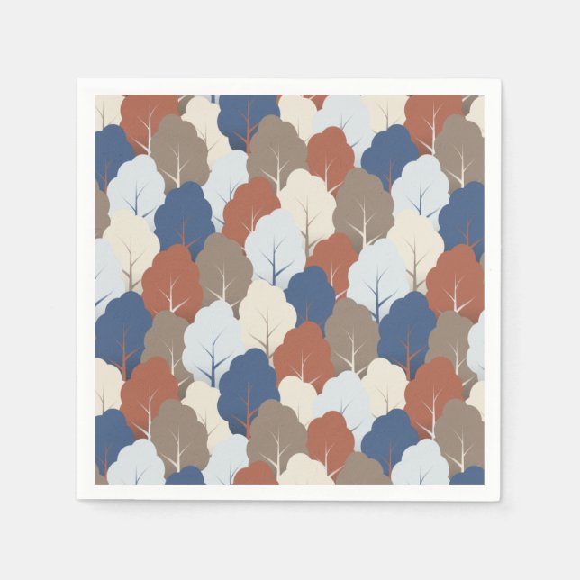 Autumn Poplar Medley Pappersservett (Framsidan)