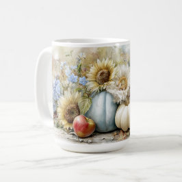 Autumn Pumpkin Blommigt Mugg