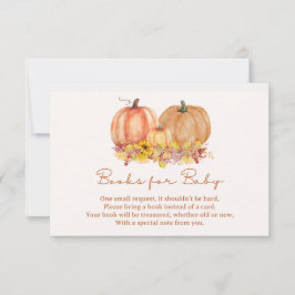 Autumn Pumpkin Books for Baby Card – Boho Fall Tack Kort