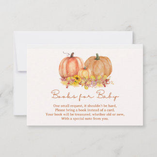 Autumn Pumpkin Books for Baby Card – Boho Fall Tack Kort