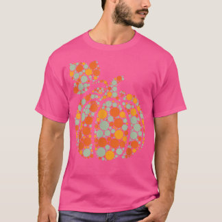 Autumn Pumpkin Fall Harvest Polka Dot Internationa T Shirt