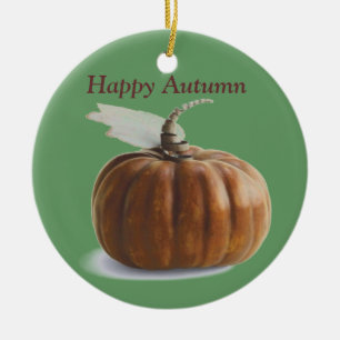 Autumn Pumpkin Julgransprydnad Keramik