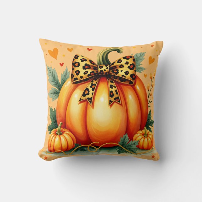 Autumn Pumpkin Kudde (Framsida)