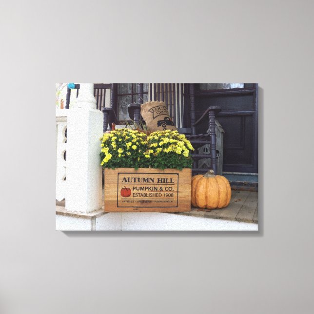 Autumn Pumpkin - Martha's Vineyard Canvastryck (Framsida)