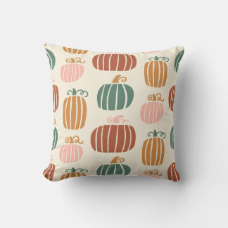 Autumn Pumpkin Mönster Kudde