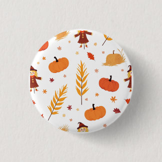 Autumn Pumpkin Mönster Pin Badge Knapp