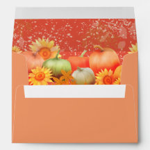 Autumn Pumpkin Orange Gingham