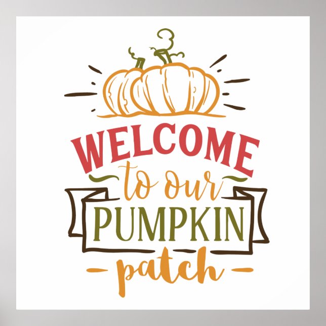 Autumn Pumpkin Patch Poster (Framsidan)
