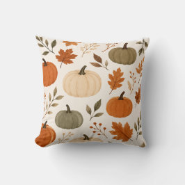 Autumn Pumpkin Pattern Decorative Throw Pillow Kudde
