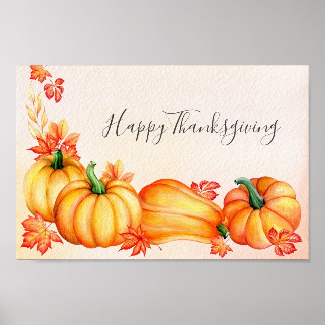 Autumn Pumpkin | POSTER THANKSGIVING (Framsidan)